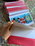 Greeting Card Season's Greetings (holiday clothesline)